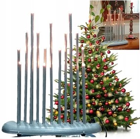 Gyertyatartó Modern Karácsonyi Elegáns Karácsonyi Dekoráció Ezüst