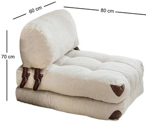 Egyzemélyes kanapéágy- Fold Teddy - Krém