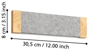 Eglo 390387 - LED Fali lámpa VALLELADO 2xLED/5,4W/230V 3000K