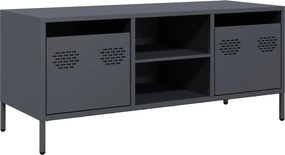vidaXL antracit hidegen hengerelt acél TV-szekrény 101,5x39x43,5 cm