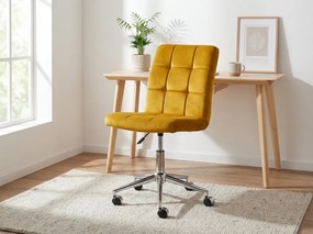 Sárga Q-020 VELVET irodai szék