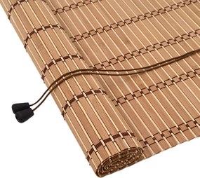 vidaXL Roletta függönyökkel Természet 60 x 220 cm bambusz