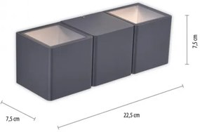 Paul Neuhaus 9658-13 - LED Kültéri fali lámpa MARCEL 2xLED/4W/230V IP54