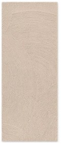 Bézs kézi szövésű gyapjú futószőnyeg 80x200 cm Eleni Light Beige – Hanse Home