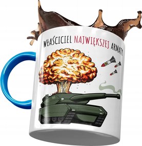 Bögre Kék Vicces Legnagyobb Ágyú Ajándék Nyomtatott Fotóval