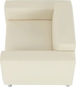 Fotel, textilbőr bézs, HOMKER