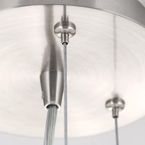 Orion HL 6-1559/2 - Csillár zsinóron BLANC 2xE27/60W/230V átm. 49 cm matt króm