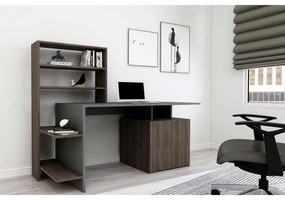Íróasztal Melis - Walnut, Anthracite