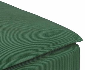 dzsungel zöld moduláris kanapé lábzsámoly modul 100x100x48 cm