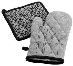 Újrahasznosított pamut edényfogó szett 2 db-os Cuisiline – douceur d'intérieur