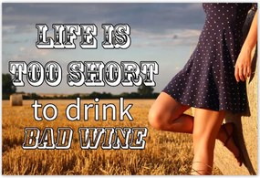 Poszterek 185x125 Life is too short