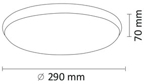 LED Mennyezeti lámpa KERN LED/15W/230V á. 29 cm