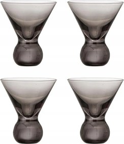 Bloomingville Corliss Koktélpoharak 4 db Szürke