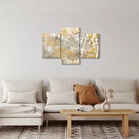 Kép - Vintage fal virágokkal (90x60 cm)