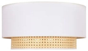 Duolla BOHO stropní svítidlo 1xE27/15W/230V, pr. 45 cm, krémová/ratan