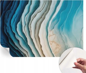 Öntapadós tapéta Fali furnér 3D hatás Harmónia hullámok 152x104 cm