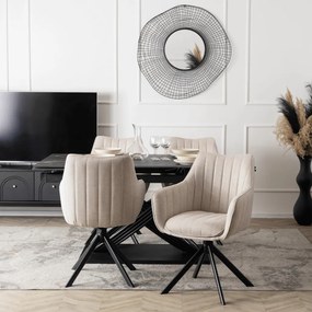 Forgó Étkezőszék Krém Színben. MUMBAI