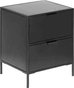 Fekete acél éjjeliszekrény Shantay – Kave Home