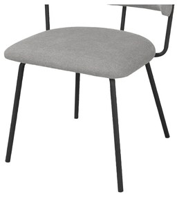 Szürke étkezőszék szett 2 db-os Claudia – Støraa