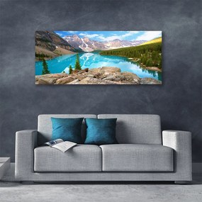 Canvas kép Mountain Lake Nature 140x70 cm