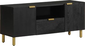 vidaXL fekete szerelt fa TV-szekrény 105 x 33 x 46 cm