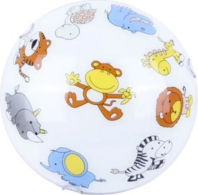 Globo 40607 - Gyerek mennyezeti lámpa KIDDY 2xE27ILLU/60W/230V