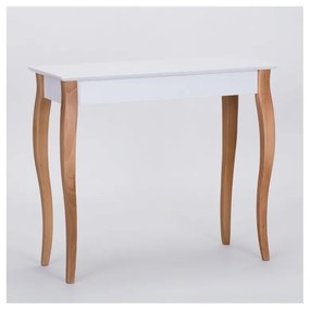 Console fehér tárolóasztal, hosszúság 85 cm - Ragaba