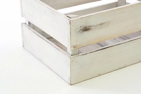 DIVERO Kerti fa tároló doboz VINTAGE 51 x 36 x 23 cm fehér