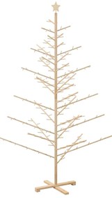 Fából készült Karácsonyfa Természetes 210 cm Tömör fenyőfa