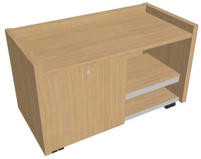 Verno mobil konténer 100 x 50 cm, bal, világos tölgy