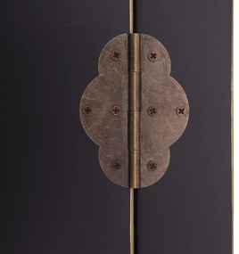 Fekete ruhásszekrény 55x185 cm Oriente – Ixia