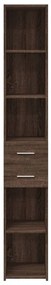 vidaXL barna tölgy színű szerelt fa magasszekrény 30 x 42,5 x 185 cm