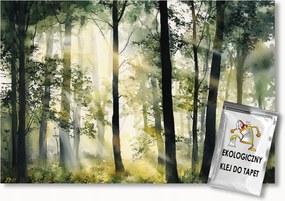 Fotótapéta Flizelina Tájkép Természet Erdő Park Fák Nap 100x75 ragasztó