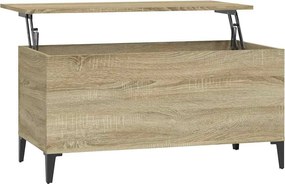 vidaXL sonoma tölgy színű szerelt fa dohányzóasztal 90x44,5x45 cm