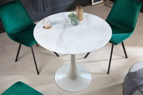 LYON design kerek étkezőasztal - 80cm - fehér