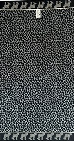 AFRIKA Strandtörölköző szürke leopárd 165x90cm