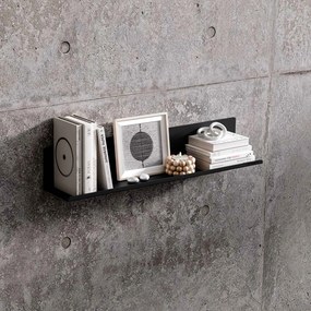 Fali polc JOANNE 700 mm, fekete