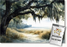 Fotótapéta Flizelina Tájkép Tenger Tengerpart Fa 152,5x104 ragasztó