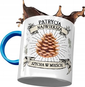 Kék Bögre Patrícia Barátnő Feleség Ajándék Nyomtatott Fotóval