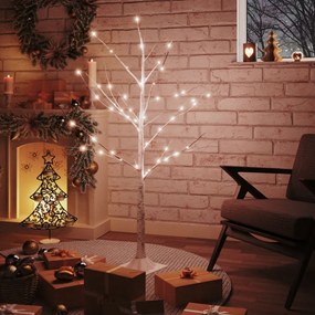 fehér LED-es nyírfa 48 meleg fehér LED-del 120 cm