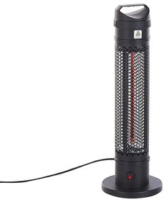 Fekete Szabadon Álló Elektromos Terasz Fűtés 1000 Watt KRAKATOA  Beliani