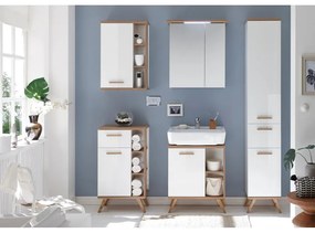 Fehér alacsony fürdőszoba szekrény 51x90 cm Set 923 - Pelipal