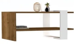 GAYE konferenciás asztal 35x80 cm barna/fehér