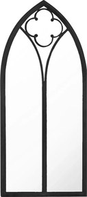 vidaXL fekete vas tükör beltéri használatra 100 x 45 cm