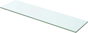 vidaXL Átlátszó üvegpolc 60x12 cm