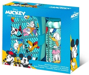 Disney Mickey szendvicsdoboz + alumínium kulacs friends szett