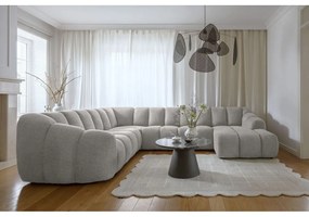 Világosszürke sarokkanapé (bal oldali-U alakú) Shell – Miuform