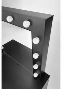 AMORIO sminkasztal, fekete