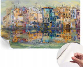 Design fali fotótapéta öntapadós Varázslatos város 416x254 cm