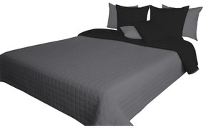 Fekete kétoldalas ágytakarók egy- és kétszemélyes ágyra Szélesség: 75 cm | Hossz: 220 cm